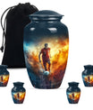 Soccer Memorial Urn Funeral, Ashes Cremation Urn