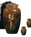 Orange Cat Urn Funeral For Ashes Funeral, Ashes Memorial Urn