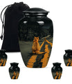 Orange Cat Mini Keepsake Funeral, Ashes Cremation Urn For Ashes