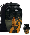 Orange Cat Mini Keepsake Funeral, Ashes Cremation Urn For Ashes