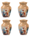 10-inch orange cat cremation urn