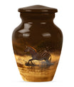 Zebra urn for women's cremation, personalized