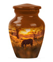Zebra Small Urn For Human Ashes Funeral, Ashes Cremation Urn