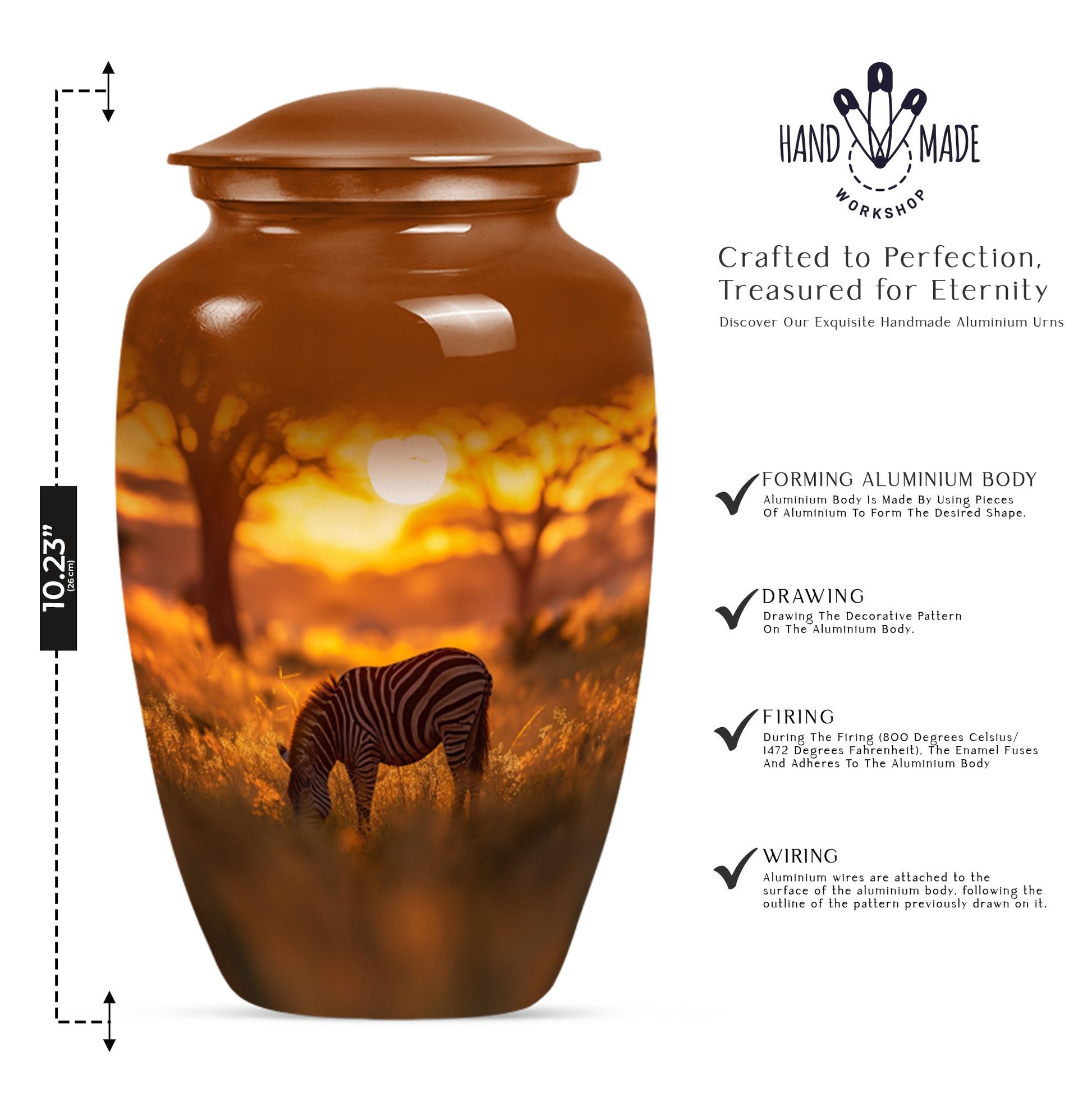 abstract large burial urn for ashes