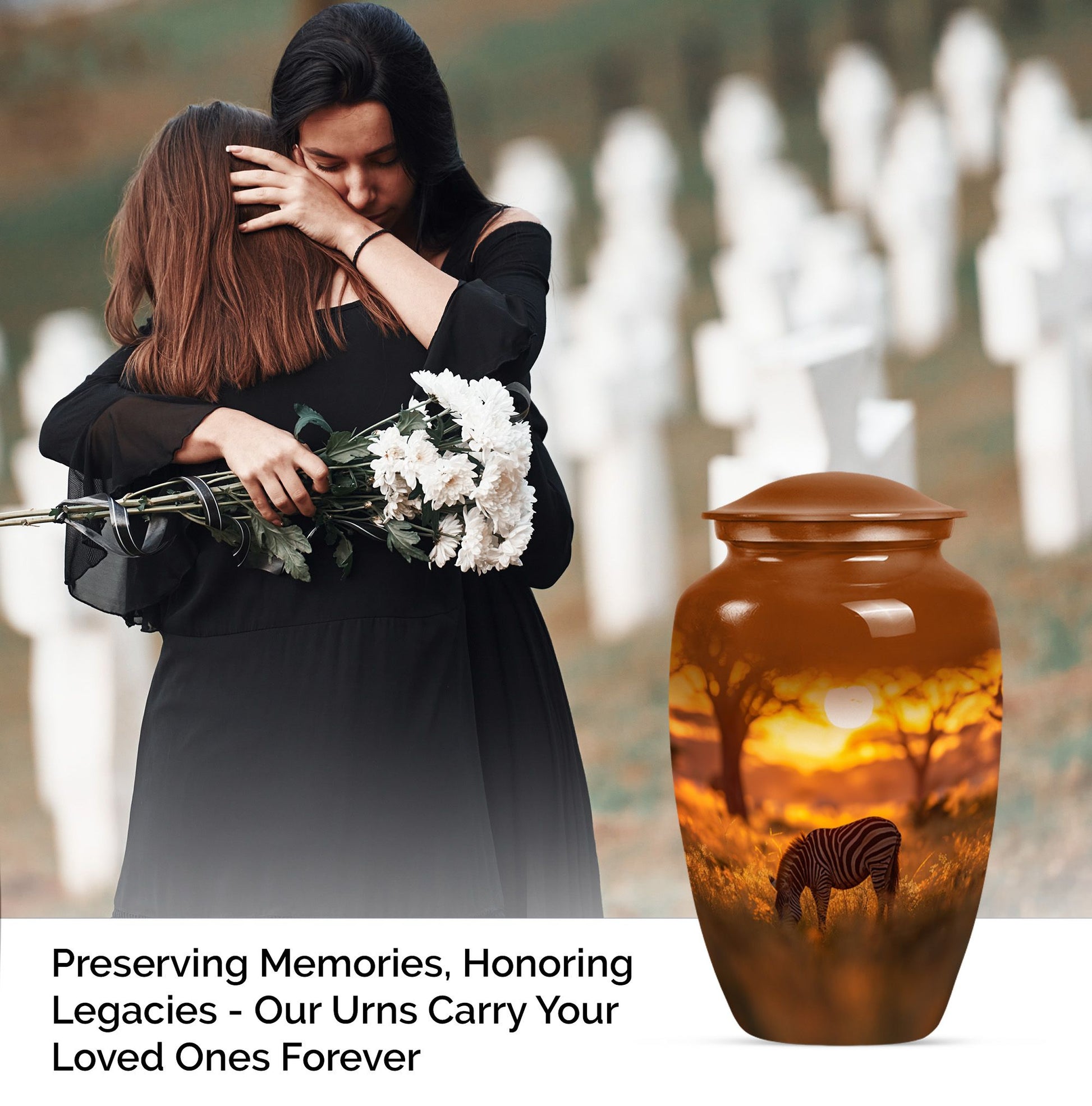 abstract large burial urn for ashes