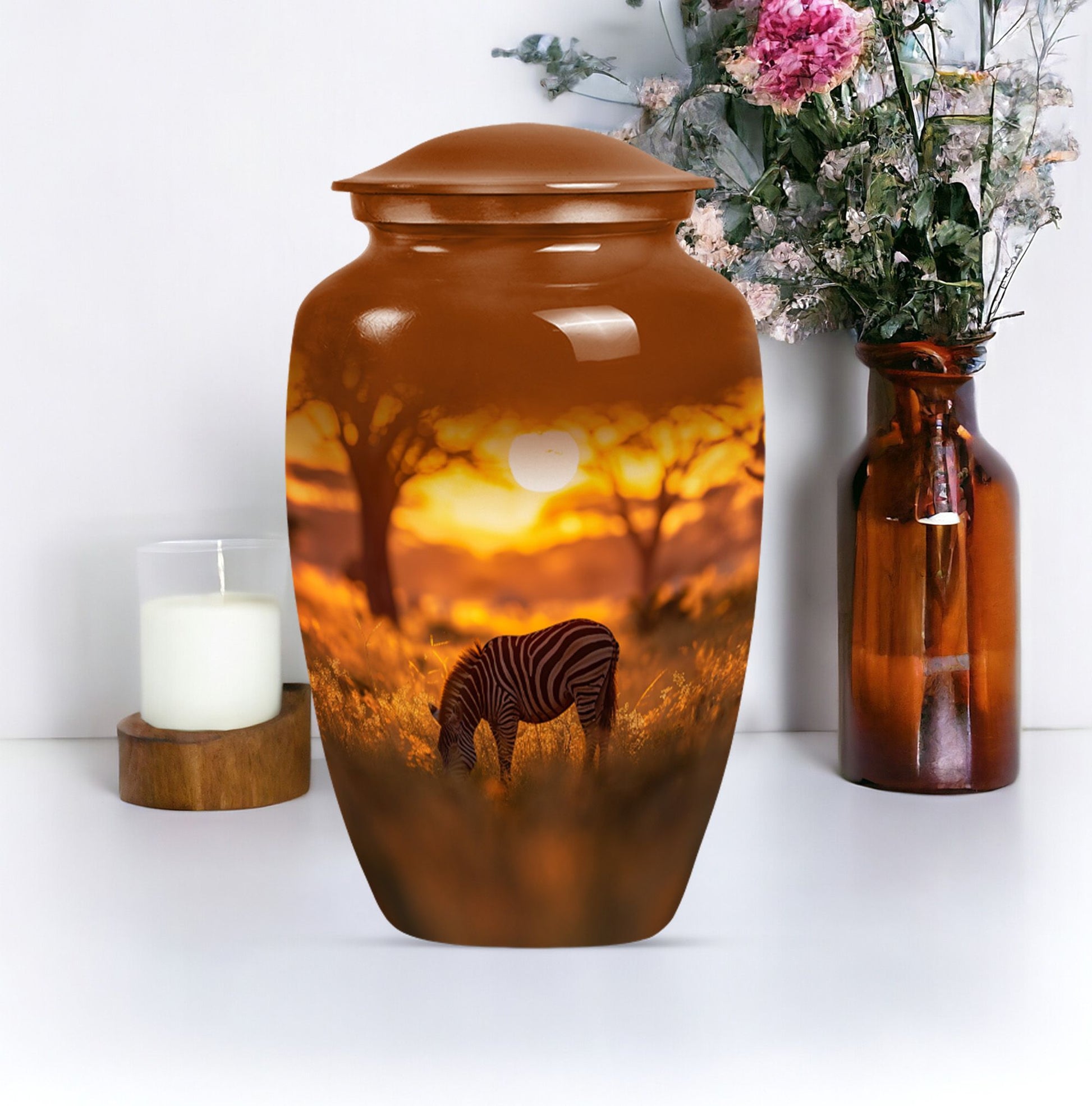 abstract large burial urn for ashes