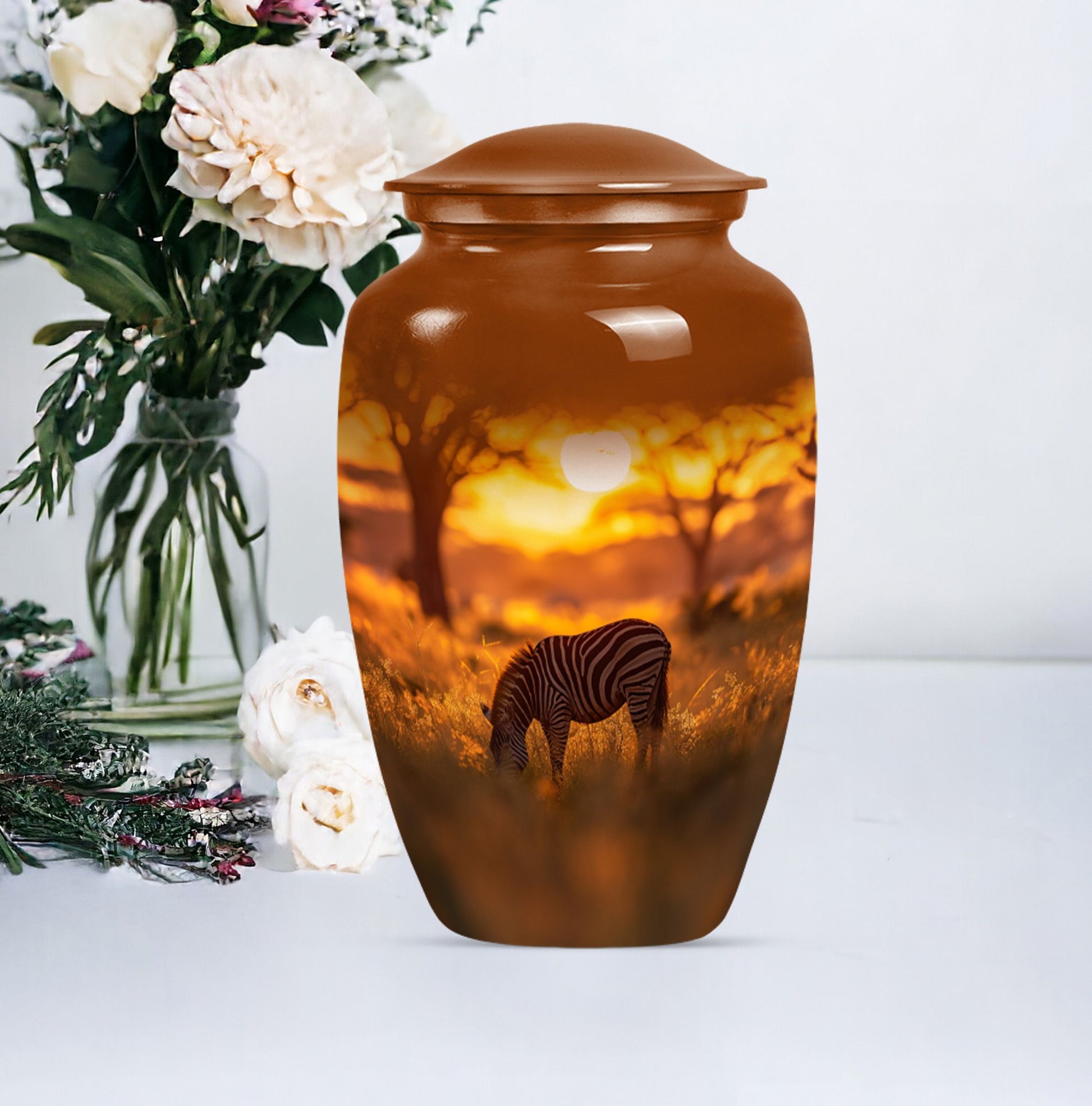 abstract large burial urn for ashes