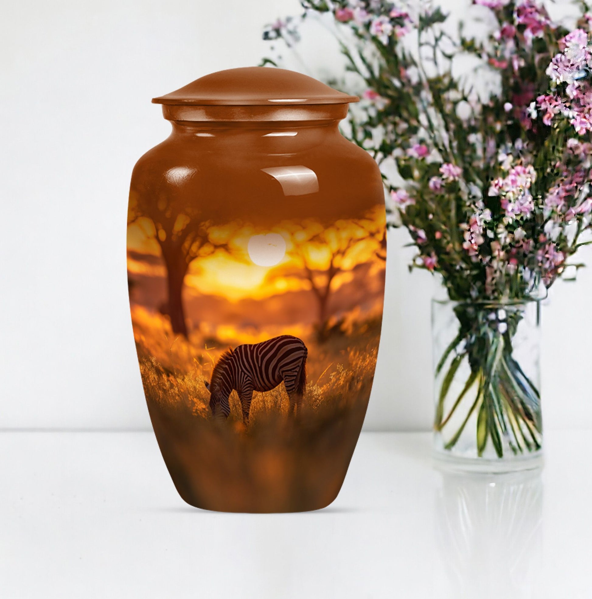 abstract large burial urn for ashes