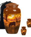 Zebra Small Urn For Human Ashes Funeral, Ashes Cremation Urn