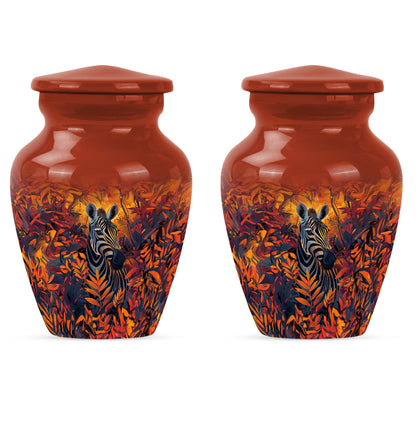 classic zebra urn