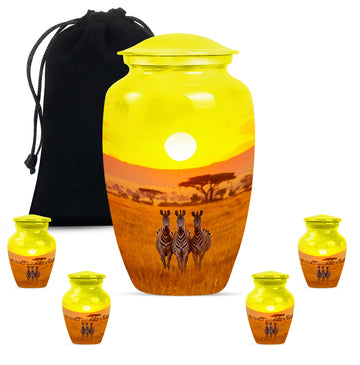 Large Urn With 4 Keepsake Urn