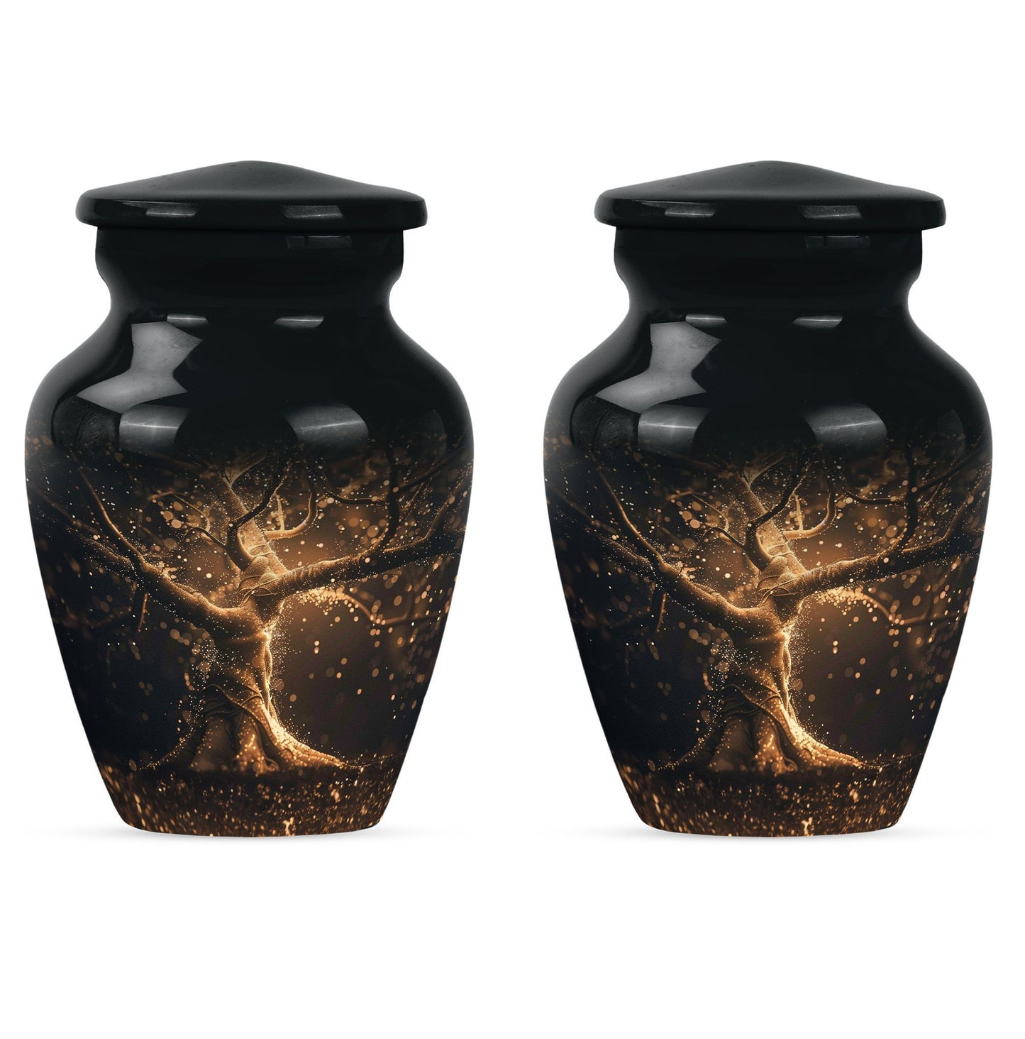 Tree of Life Memorial Urn, large size for human ashes.