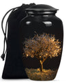 10-inch Classic Aluminium Tree of Life Urn for human ashes.