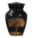 10-inch Classic Aluminium Tree of Life Urn for human ashes.
