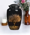 10-inch Classic Aluminium Tree of Life Urn for human ashes.