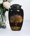 10-inch Classic Aluminium Tree of Life Urn for human ashes.