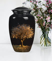 10-inch Classic Aluminium Tree of Life Urn for human ashes.