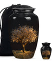 10-inch Classic Aluminium Tree of Life Urn for human ashes.