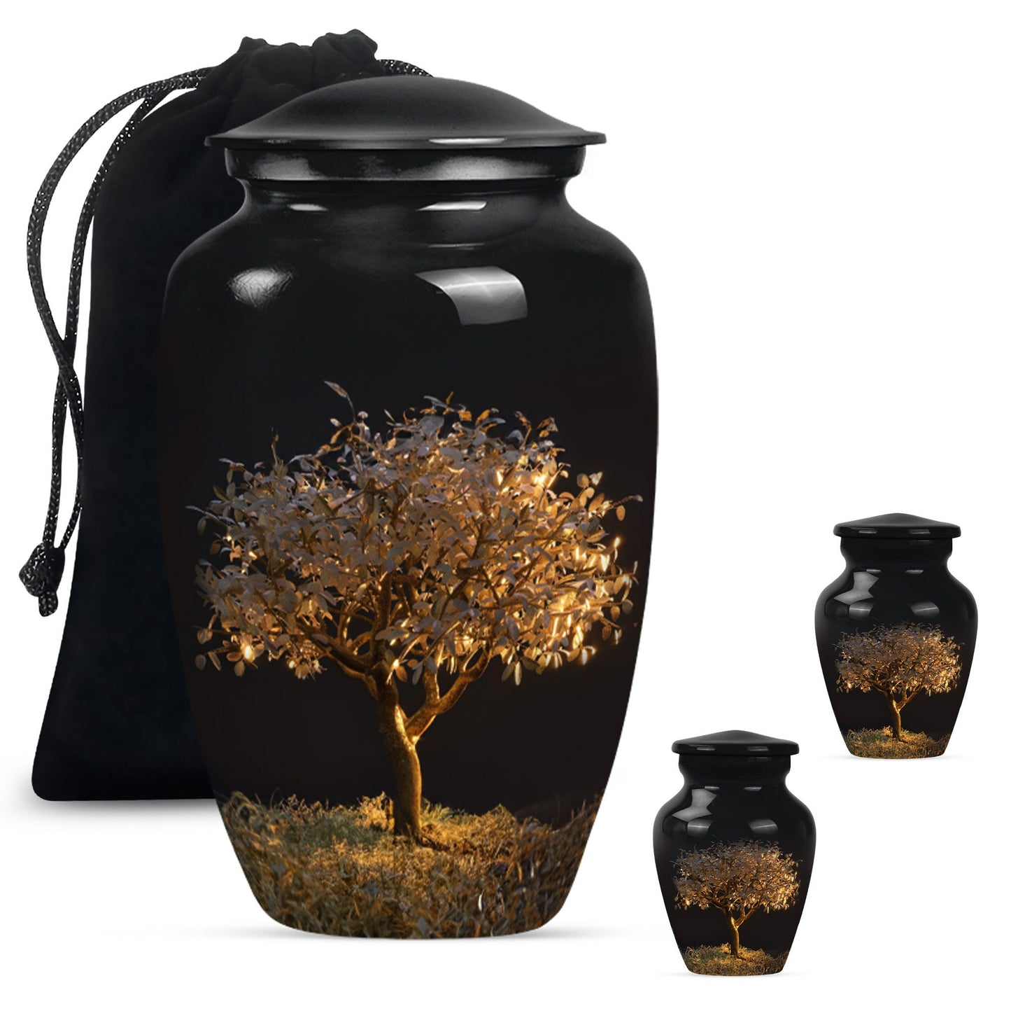 Personalized Tree of Life Keepsake Urn for Human Ashes - 10-inch, 200 cu in - Yatskia