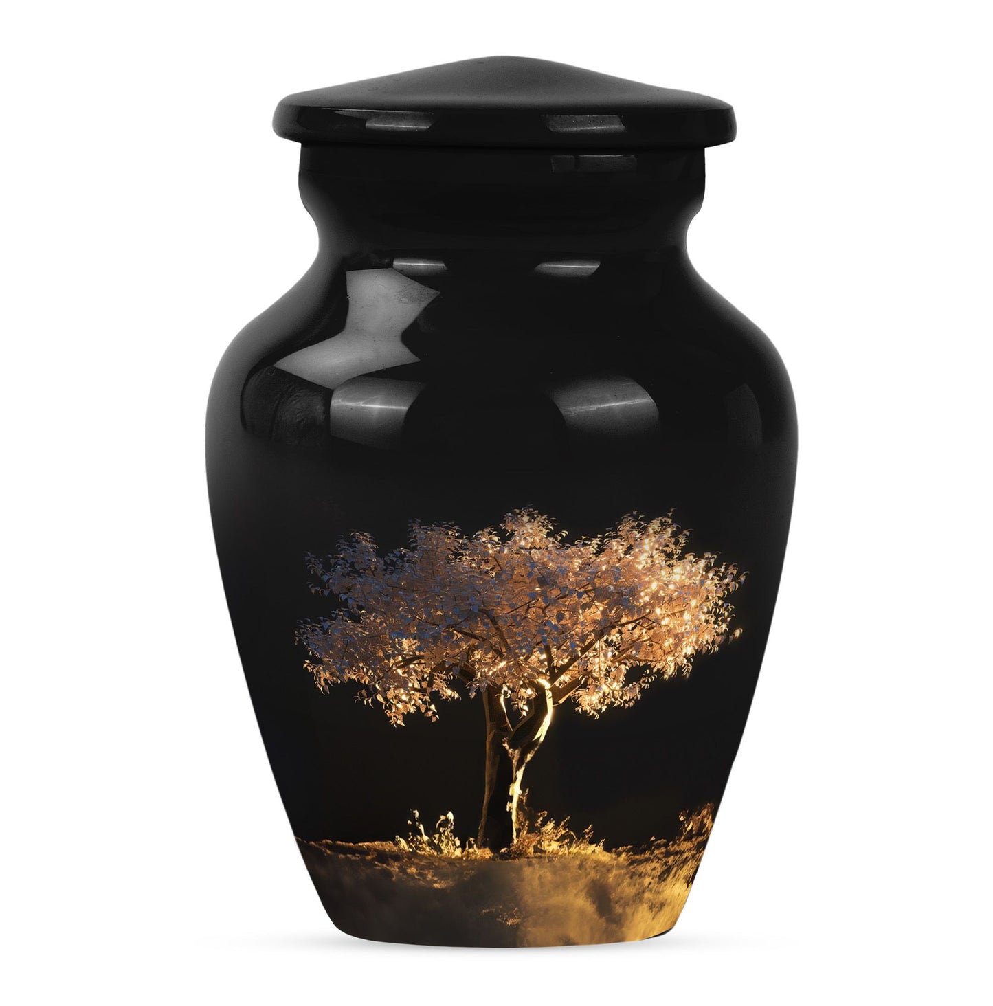 Personalized Tree of Life Cremation Urn for Human Ashes - 10-inch, 200 cu in - Yatskia