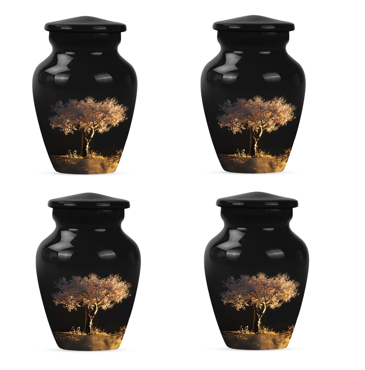 Personalized Tree of Life Cremation Urn for Human Ashes - 10-inch, 200 cu in - Yatskia