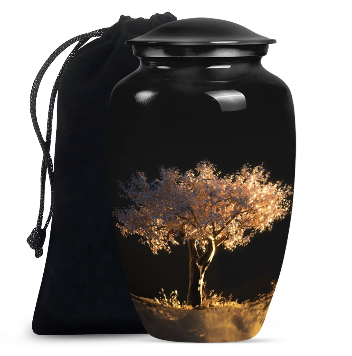 Personalized Tree of Life Cremation Urn for Human Ashes - 10-inch, 200 cu in - Yatskia