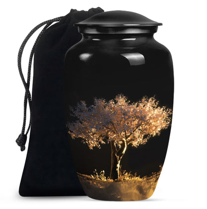 Personalized Tree of Life Cremation Urn for Human Ashes - 10-inch, 200 cu in - Yatskia