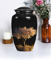 10-inch classic Tree of Life urn for adult human ashes.