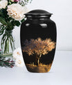 10-inch classic Tree of Life urn for adult human ashes.