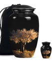 10-inch classic Tree of Life urn for adult human ashes.