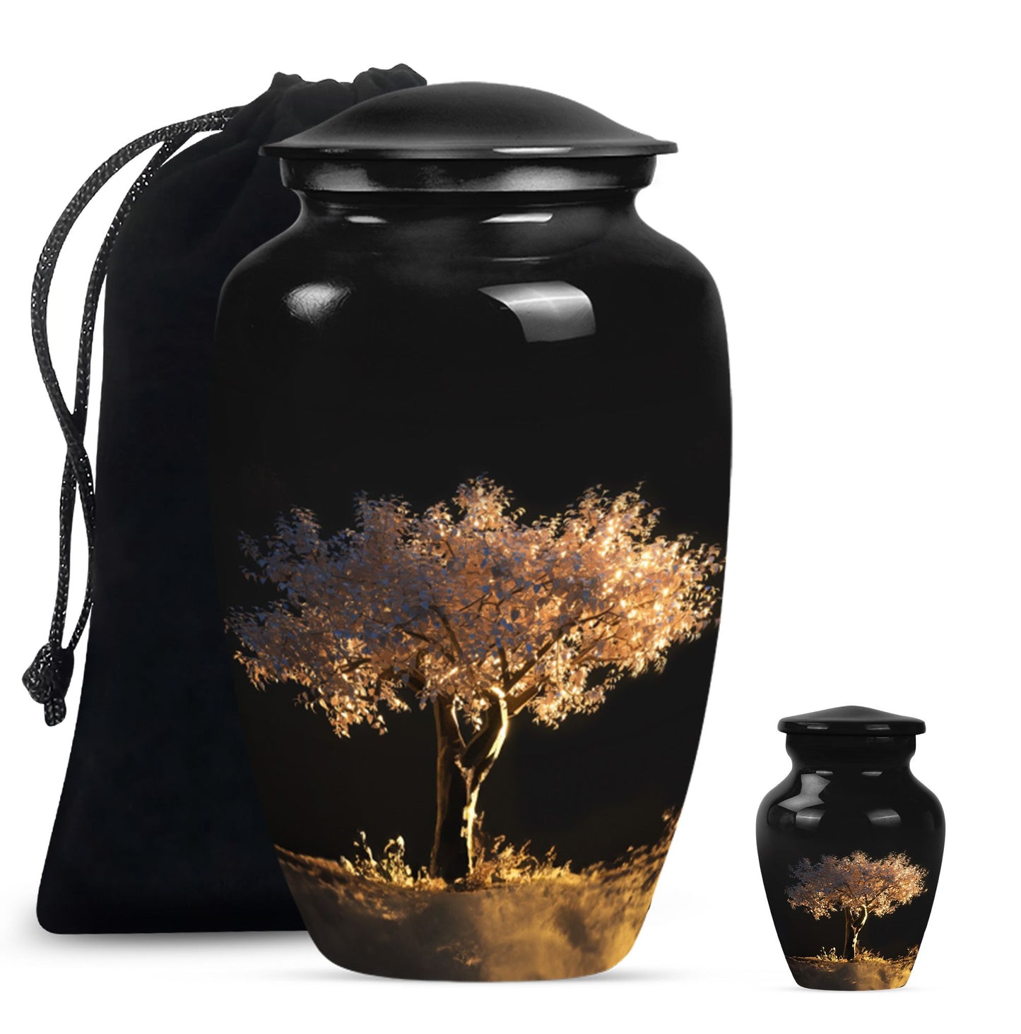 Personalized Tree of Life Cremation Urn for Human Ashes - 10-inch, 200 cu in - Yatskia