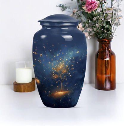 Large classic tree of life burial urn.
