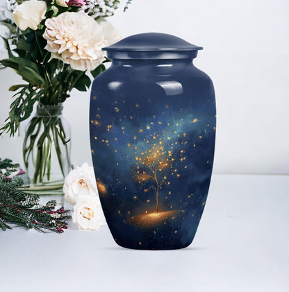 Large classic tree of life burial urn.