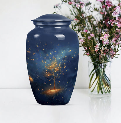 Large classic tree of life burial urn.