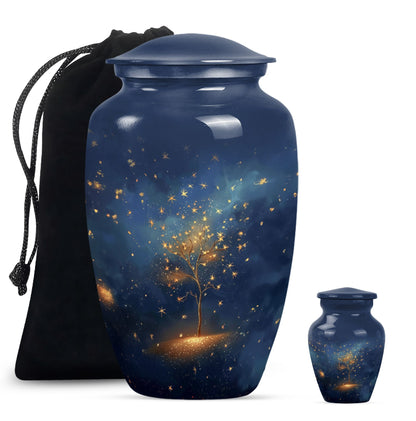 Large classic tree of life burial urn.