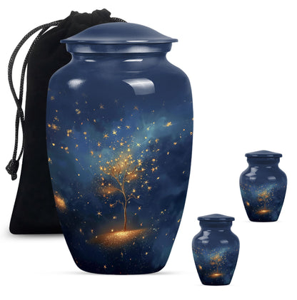 Large classic tree of life burial urn.