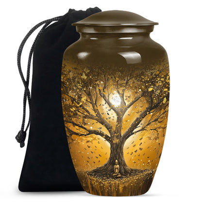 Personalized Tree of Life Keepsake Urn for Human Ashes - 10-inch, 200 cu in - Yatskia