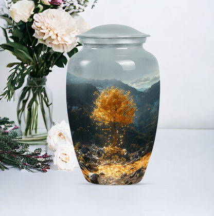 Ten inch Tree of Life cremation urn.