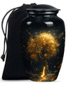 10-inch tree of life urn for burial ashes.