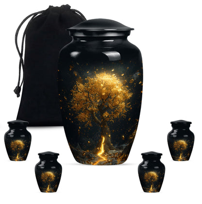 10-inch tree of life urn for burial ashes.