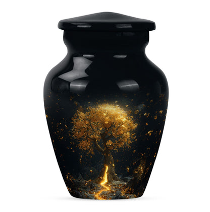10-inch tree of life urn for burial ashes.