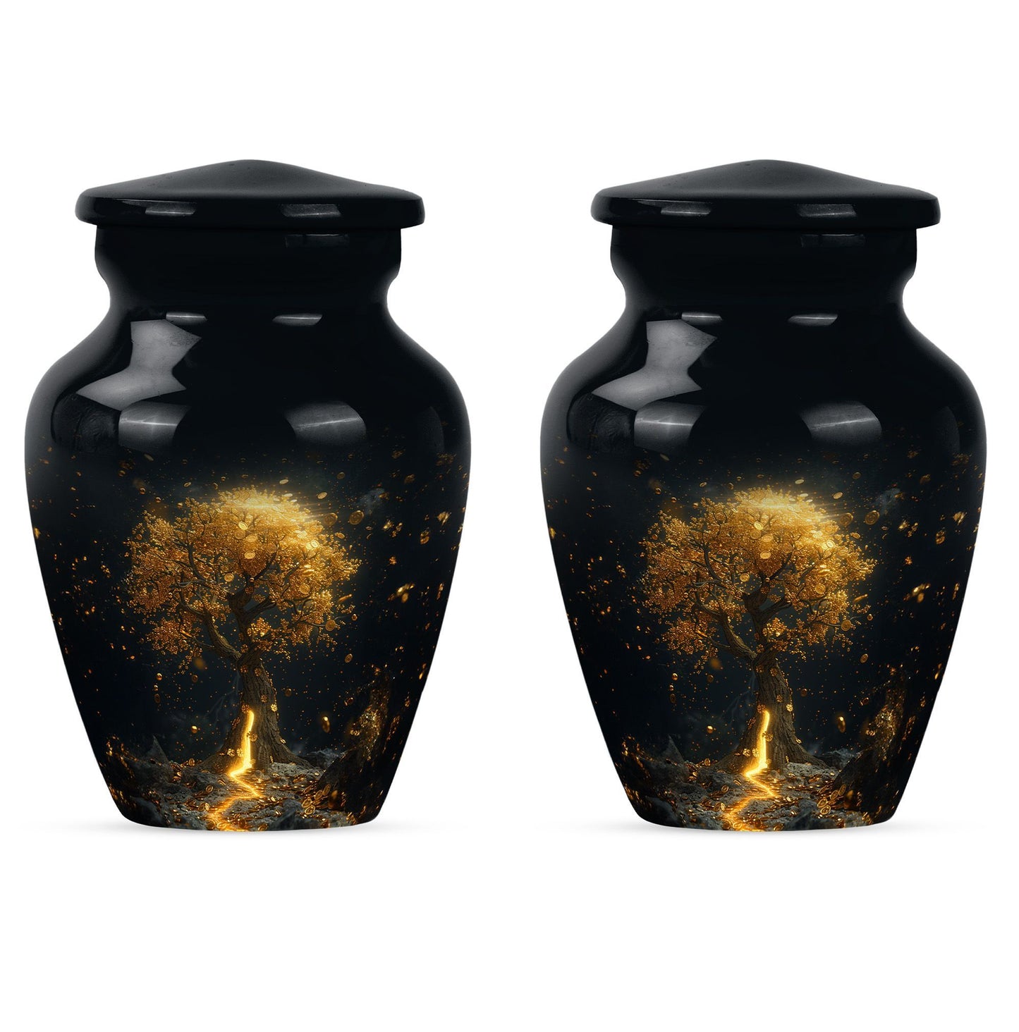 10-inch tree of life urn for burial ashes.