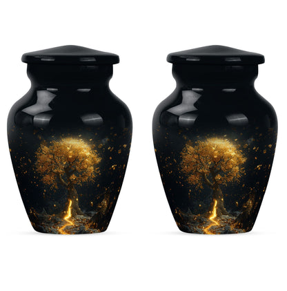 10-inch tree of life urn for burial ashes.