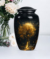 10-inch tree of life urn for burial ashes.