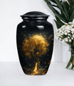 10-inch tree of life urn for burial ashes.