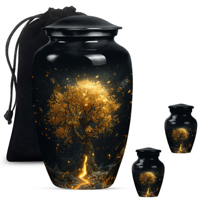 10-inch tree of life urn for burial ashes.