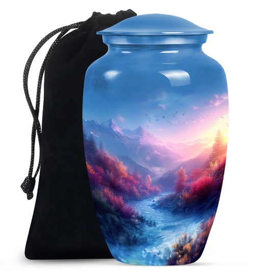 mountains urn for human ashes