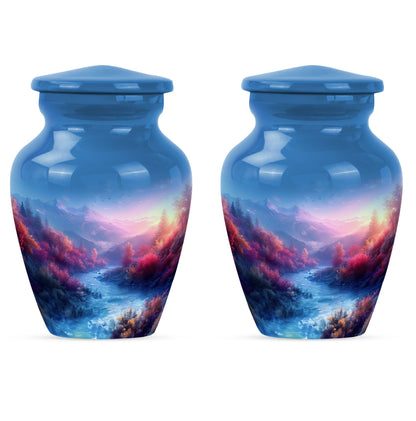 mountains urn for human ashes