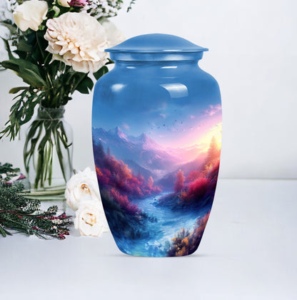 mountains urn for human ashes