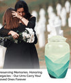 Classic mountain-theme aluminium urn for adult male memorial